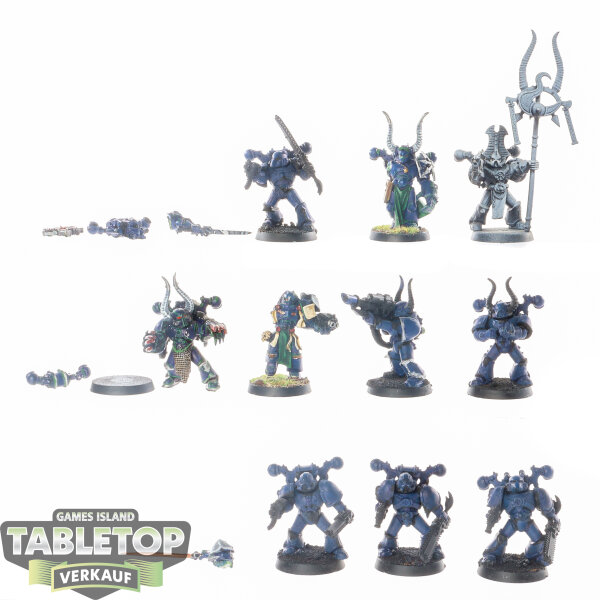 Chaos Space Marines - 10 x Chaos Space Marines klassisch - teilweise bemalt