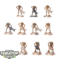 Necrons - 10x Necron Warriors - teilweise bemalt