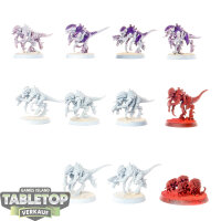 Tyraniden - 10x Termagants - teilweise bemalt