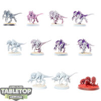 Tyraniden - 10x Termagants - teilweise bemalt