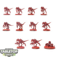 Tyraniden - 10x Termagants - teilweise bemalt