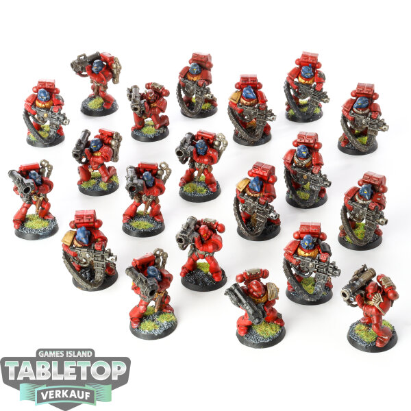 Blood Angels - 20 Legion MKVI Heavy Weapons Squad - bemalt