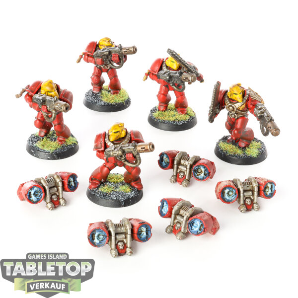 Blood Angels - 5 Vanguard Veterans klassisch - bemalt