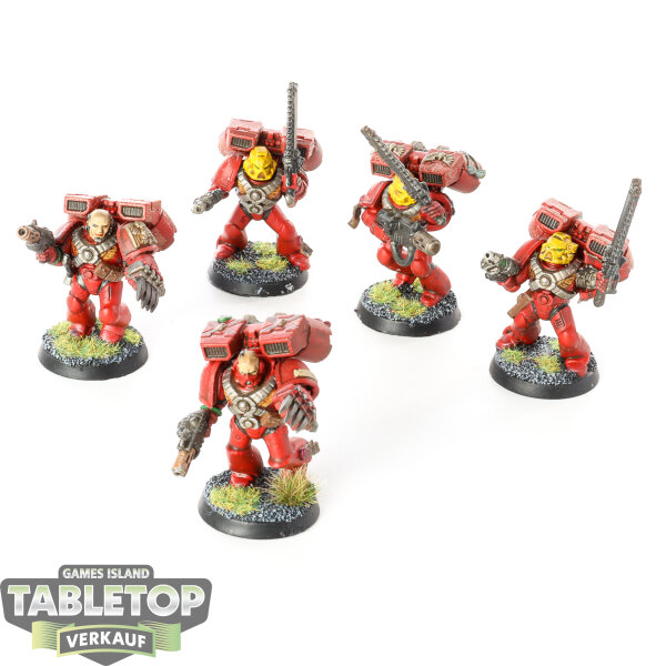 Blood Angels - 5 Vanguard Veterans klassisch - bemalt