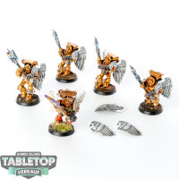 Blood Angels - 5 Sanguinary Guard klassisch - bemalt