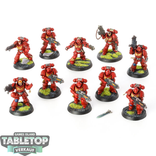 Blood Angels - 10 Tactical Squad - bemalt