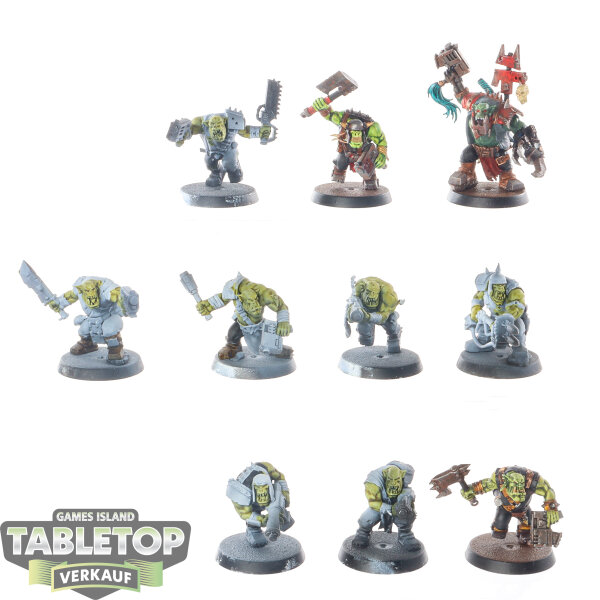 Orks - 10x Boyz - teilweise bemalt