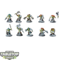 Orks - 10x Ork Beast Snagga Boyz - teilweise bemalt