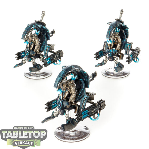 Necrons - 3 x Tomb Blades - bemalt