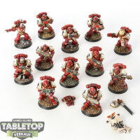 Space Marines - Blood Ravens - 12 Tactical Marines - bemalt