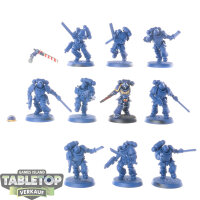 Space Marines - 10x Assault Intercessors - teilweise bemalt