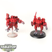 Tau Empire - 2x XV8 Crisis Battlesuit Team - klassisch -...