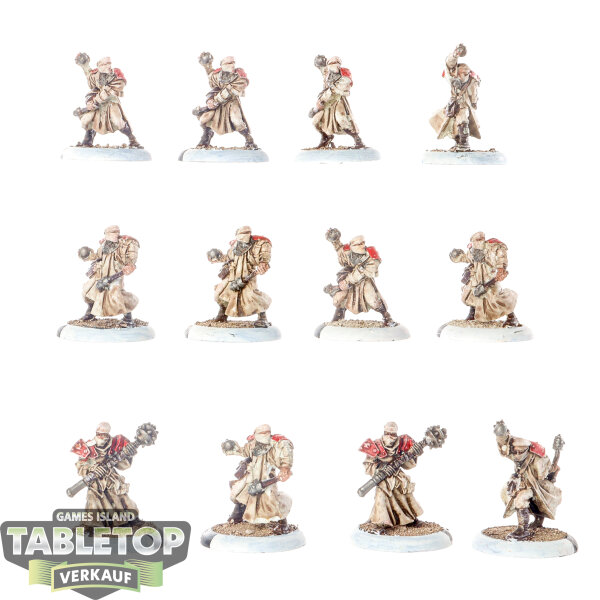 Protectorate of Menoth - 12x Holy Zealots Unit - bemalt