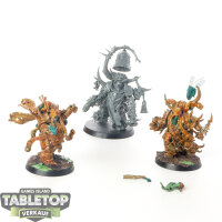 Death Guard - 3x Chosen of Mortarion - teilweise bemalt