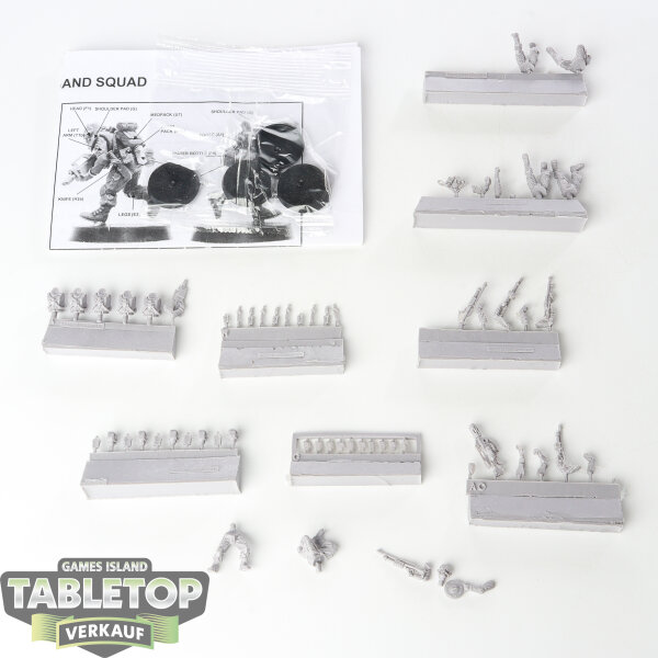 Astra Militarum - 5x Elysian Hardened Veterans with Shotguns - teilweise gebaut