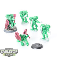 Deathwatch - 5 x Vanguard Veteran Squad - teilweise bemalt