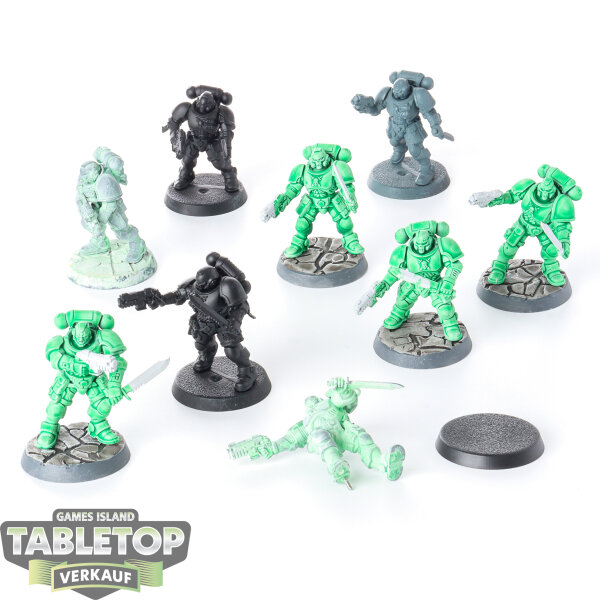 Space Marines - 9 x Primaris Reivers - teilweise bemalt