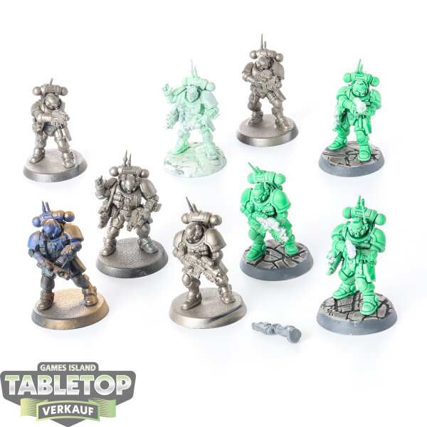Space Marines - 9 x Primaris Infiltrators - teilweise bemalt