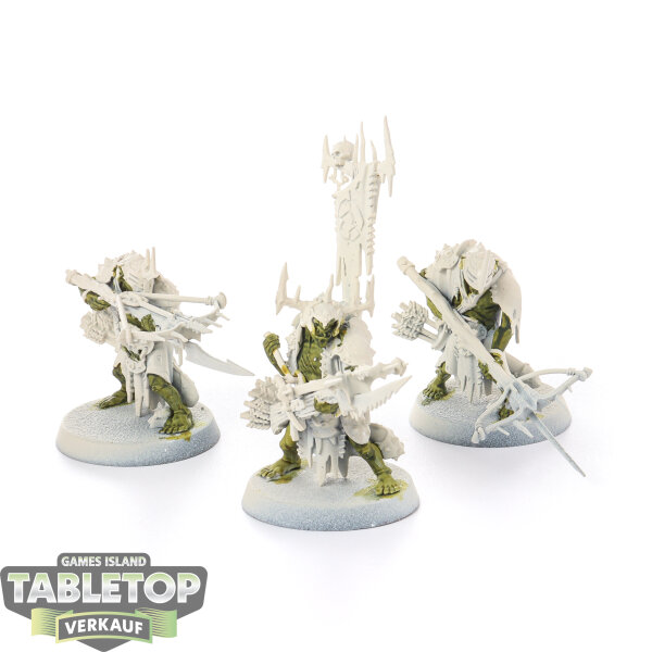 Orruk Warclans - 3 x Man-skewer Boltboyz - teilweise bemalt