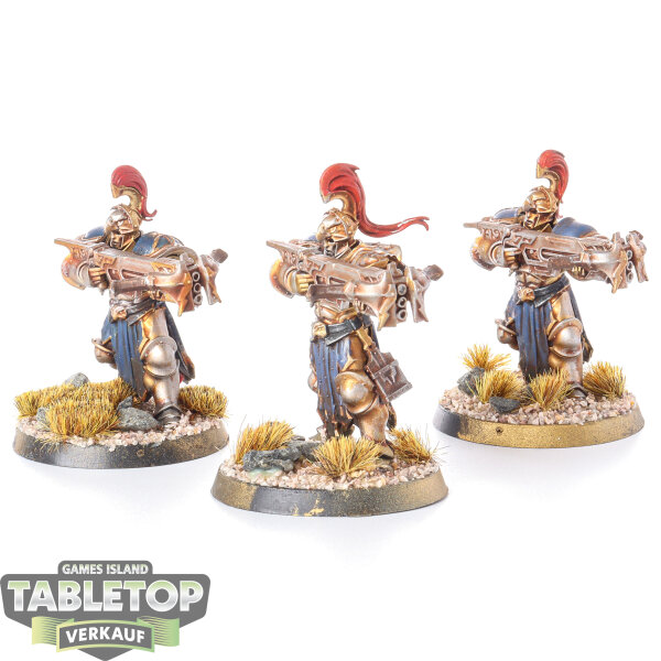 Stormcast Eternals - 3 x Vanguard-Raptors With Hurricane Crossbows - bemalt