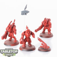 Tau Empire - 3 x Stealth Battlesuits - grundiert