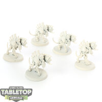 Tyraniden - 5 x Barbgaunts - grundiert