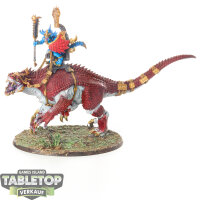 Seraphon - Saurus Scar-Veteran on Carnosaur - bemalt