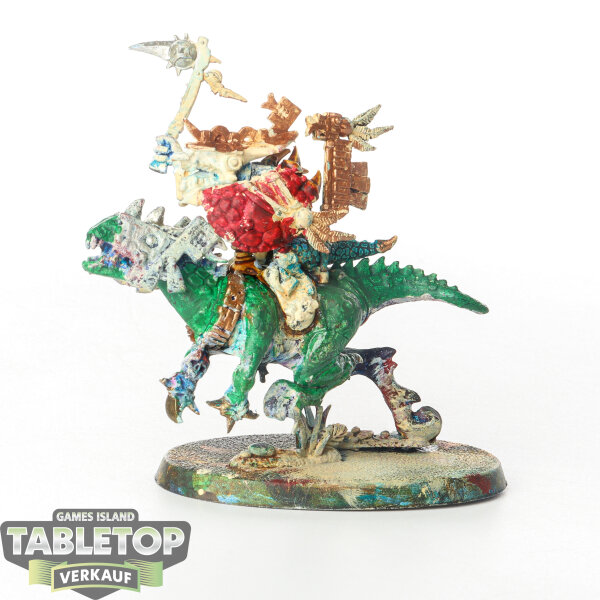 Seraphon - Saurus Scar Veteran On Cold One - klassisch - bemalt