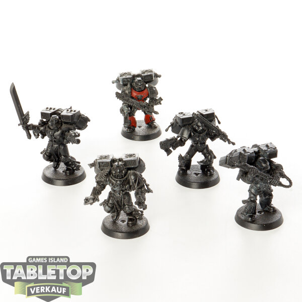 Blood Angels - 5x Assault Squad - teilweise bemalt
