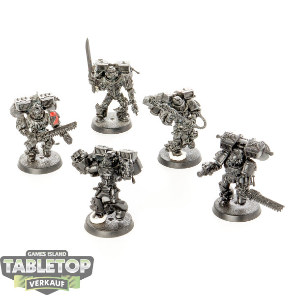 Blood Angels - 5x Assault Squad - teilweise bemalt