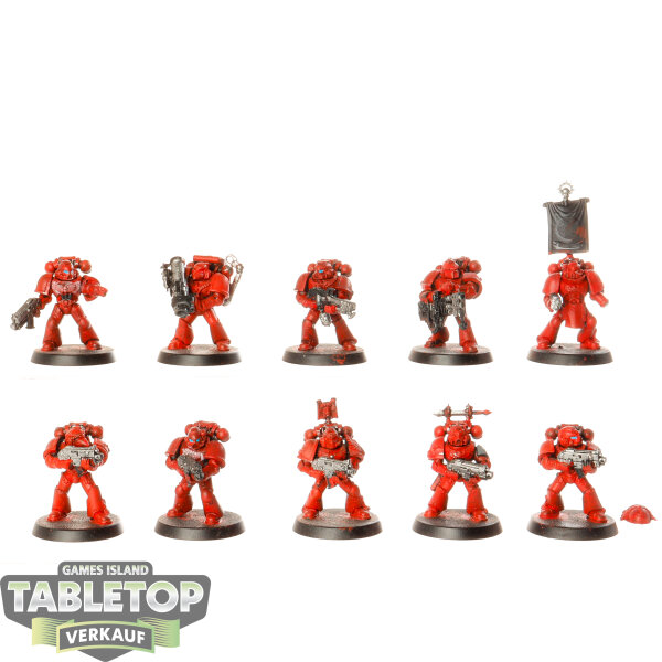Blood Angels - 10x Tactical Squad - teilweise bemalt