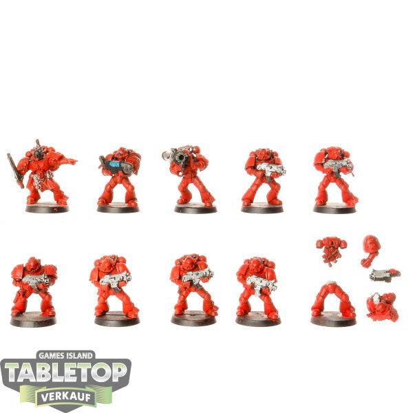 Space Marines - 10x Tactical Squad Klassisch - teilweise bemalt