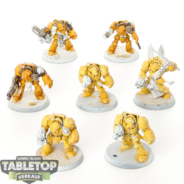 Space Marines - 7x Terminator Squad - teilweise bemalt