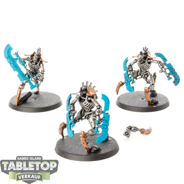 Necrons - 3x Skorpekh Destroyers - teilweise bemalt