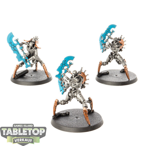 Necrons - 3x Skorpekh Destroyers - teilweise bemalt