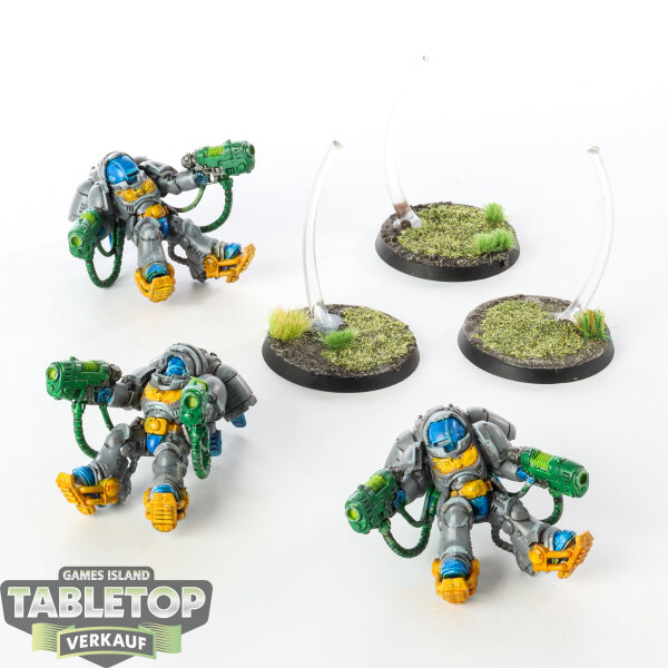 Space Marines - 3 Primaris Inceptors - bemalt