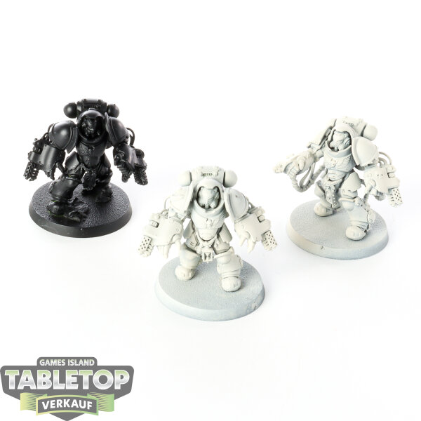 Space Marines - 3 Primaris Aggressors - grundiert