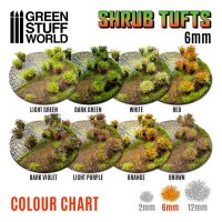 Green Stuff World - Shrub Tufts 6mm self-adhesive - Light...
