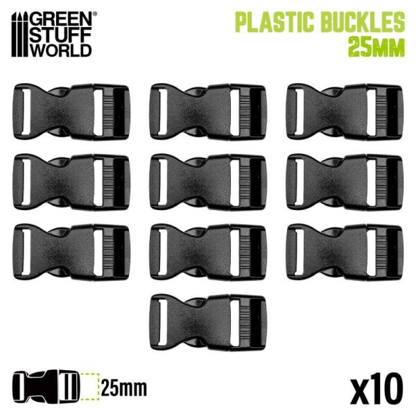 Green Stuff World - Plastic Buckles 25mm