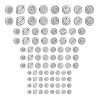 Green Stuff World - Mecha Detail Parts - Round Detail Panel Assortment