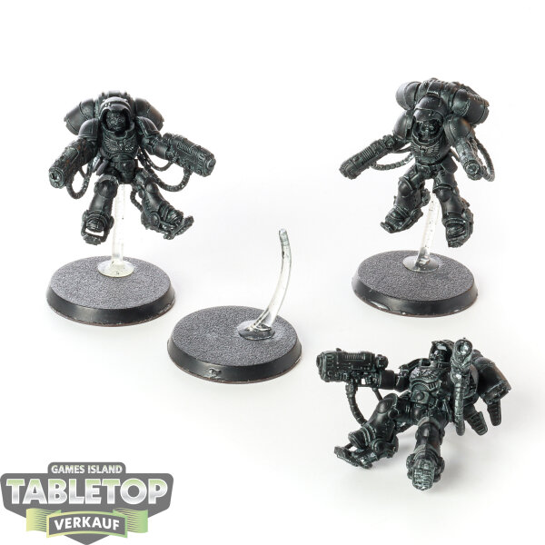 Space Marines - 3 Primaris Inceptors - teilweise bemalt