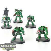 Dark Angels - 5 Terminator Assault Squad - bemalt