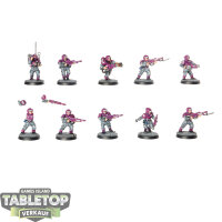 Astra Militarum - 10 Cadian Shock Troops - bemalt