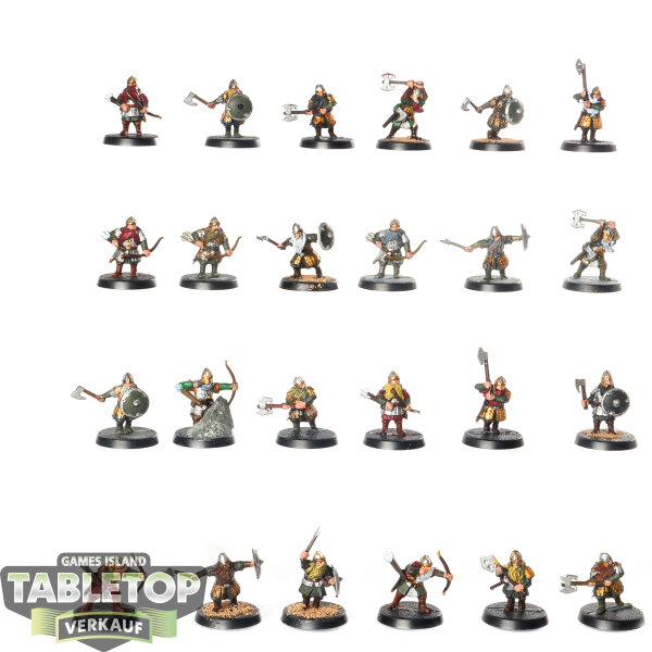 Herr der Ringe - 24 Dwarf Warriors - bemalt