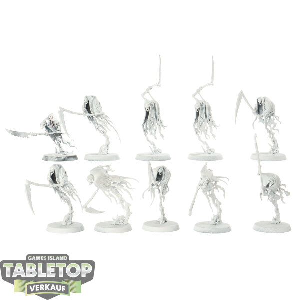 Nighthaunt - 10x Grimghast Reapers - grundiert