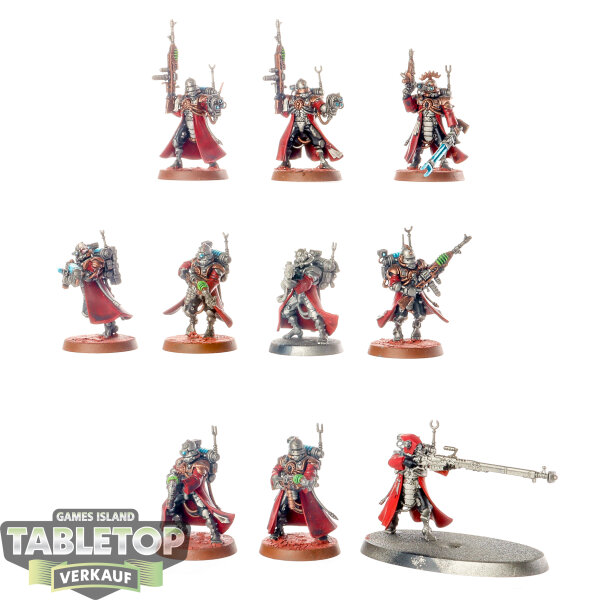 Adeptus Mechanicus - 10x Skitarii Vanguard - teilweise bemalt