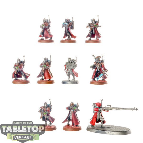 Adeptus Mechanicus - 10x Skitarii Vanguard - teilweise bemalt