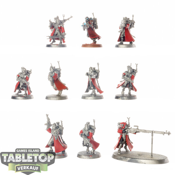 Adeptus Mechanicus - 10x Skitarii Vanguard - teilweise bemalt