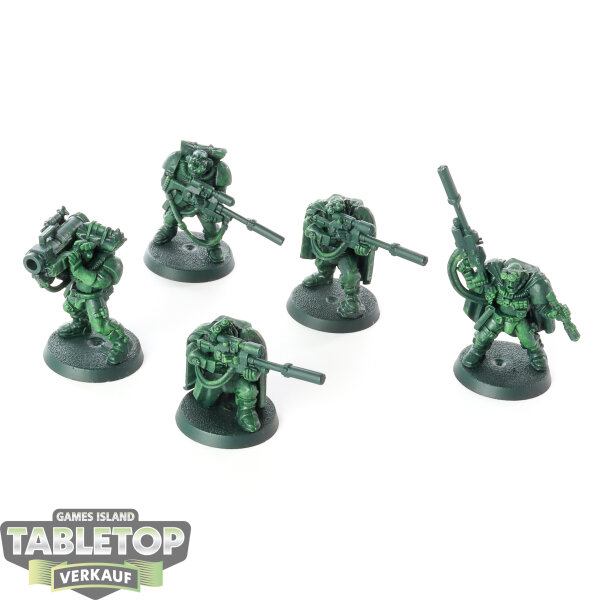 Space Marines - 5 Sniper Scouts klassisch - grundiert