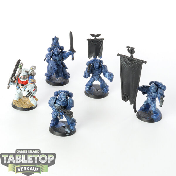 Space Marines - 5 Company Command - teilweise bemalt